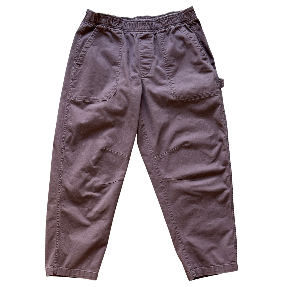 Old Navy Pull-On Utility Carpenter Pants Wild Currant Purple L Gorpcore Grunge